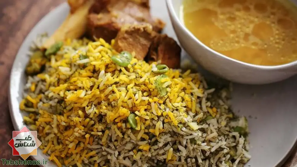 خواص و طبع باقالی پلو در طب سنتی+ طرز تهیه باقالی پلو با گوشت+ 10 خاصیت بینظیر باقالی پلو|خواص باقالی پلو