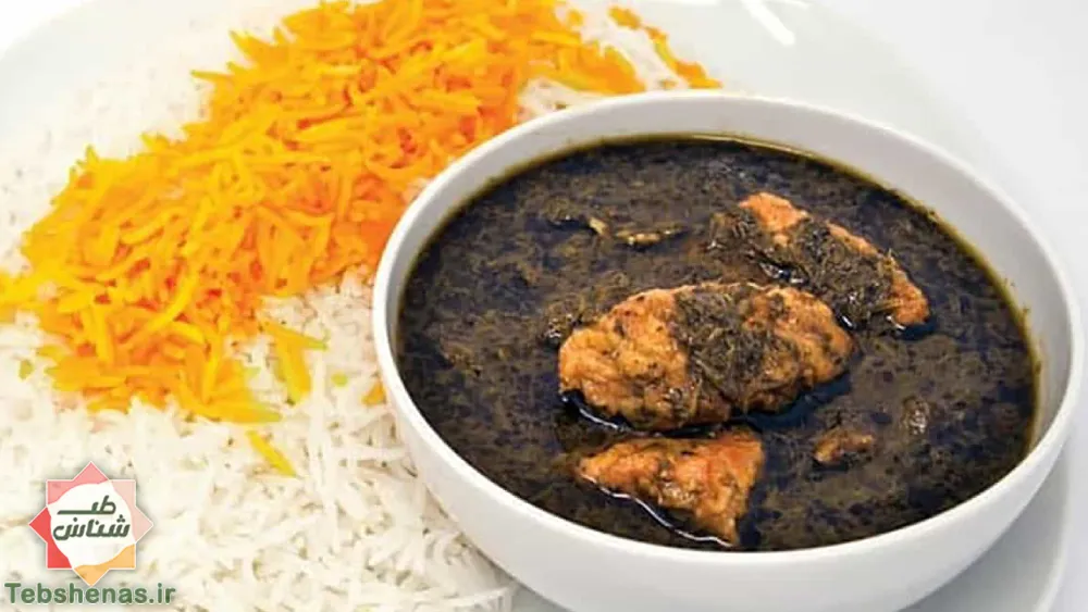 طبع و خواص قلیه ماهی در طب سنتی||