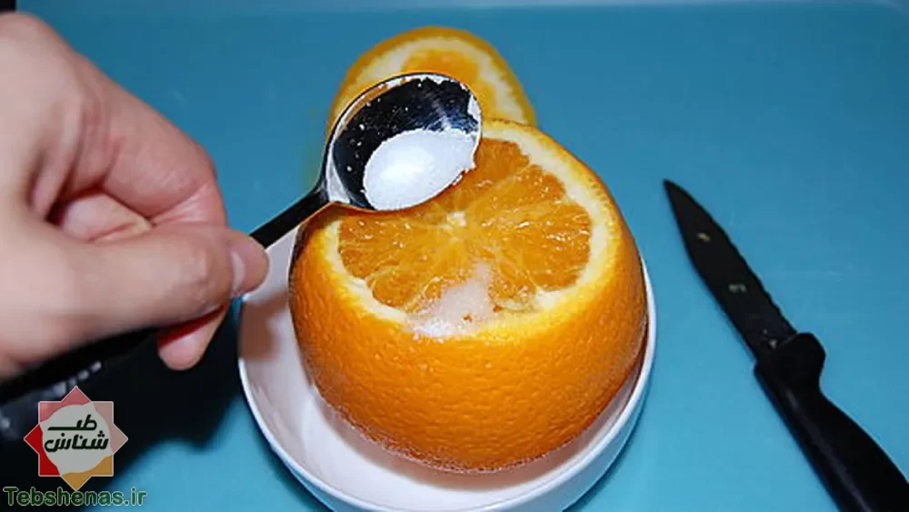 درمان فوری سرفه با پرتقال بخارپز